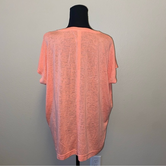 Athleta Peach-Pink Relaxed Short Sleeve Tee Small - Picture 5 of 7